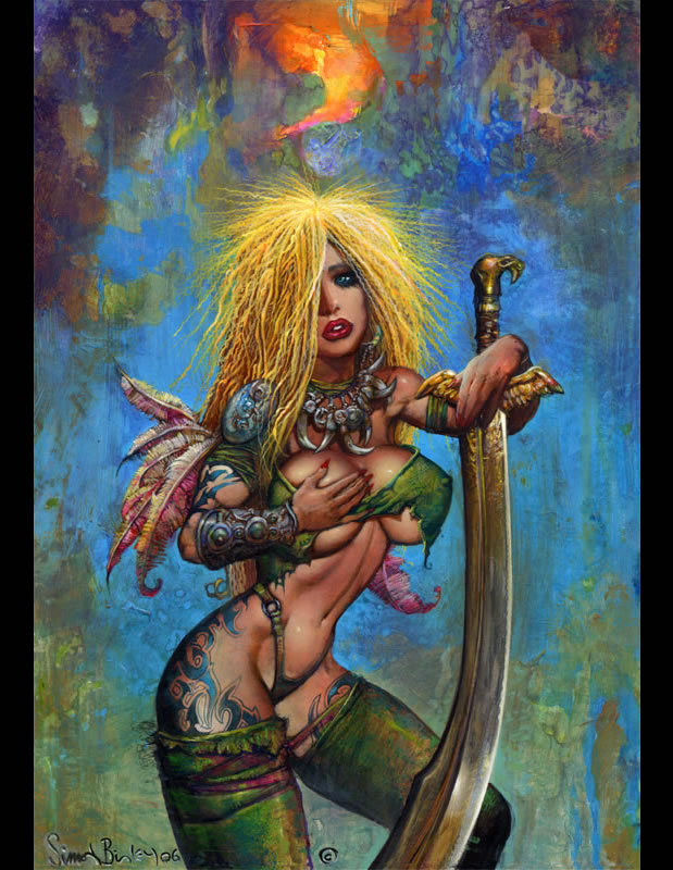 Cover to Full Cirkle II Sum of Parts Cover A by Simon Bisley