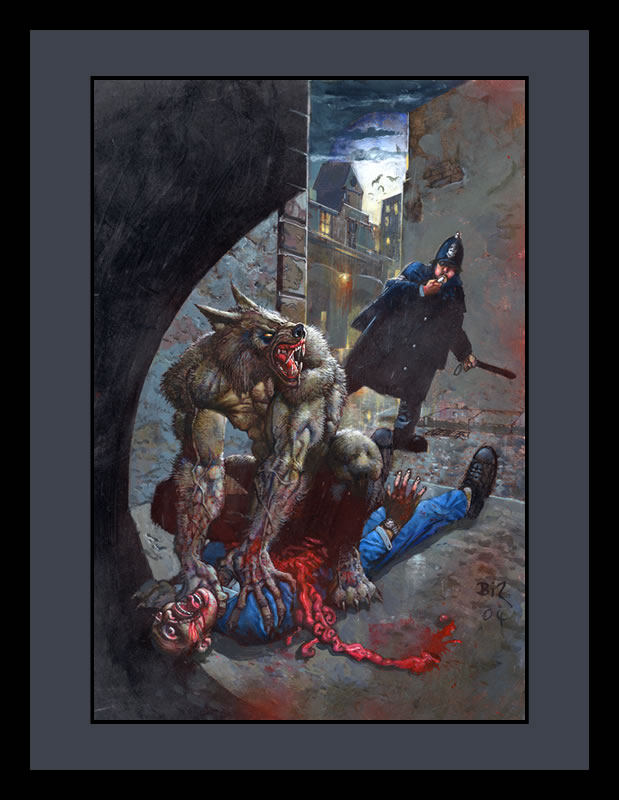Werewolf Painting by Simon Bisley